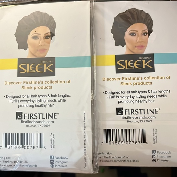 Bundle of 3 Hair Bonnet Color: Black - Picture 4 of 4